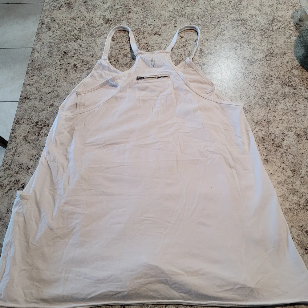 NWOT FP Movement Hot Shot Mini Dress W/ Short Racerback White (M) - Picture 6 of 11